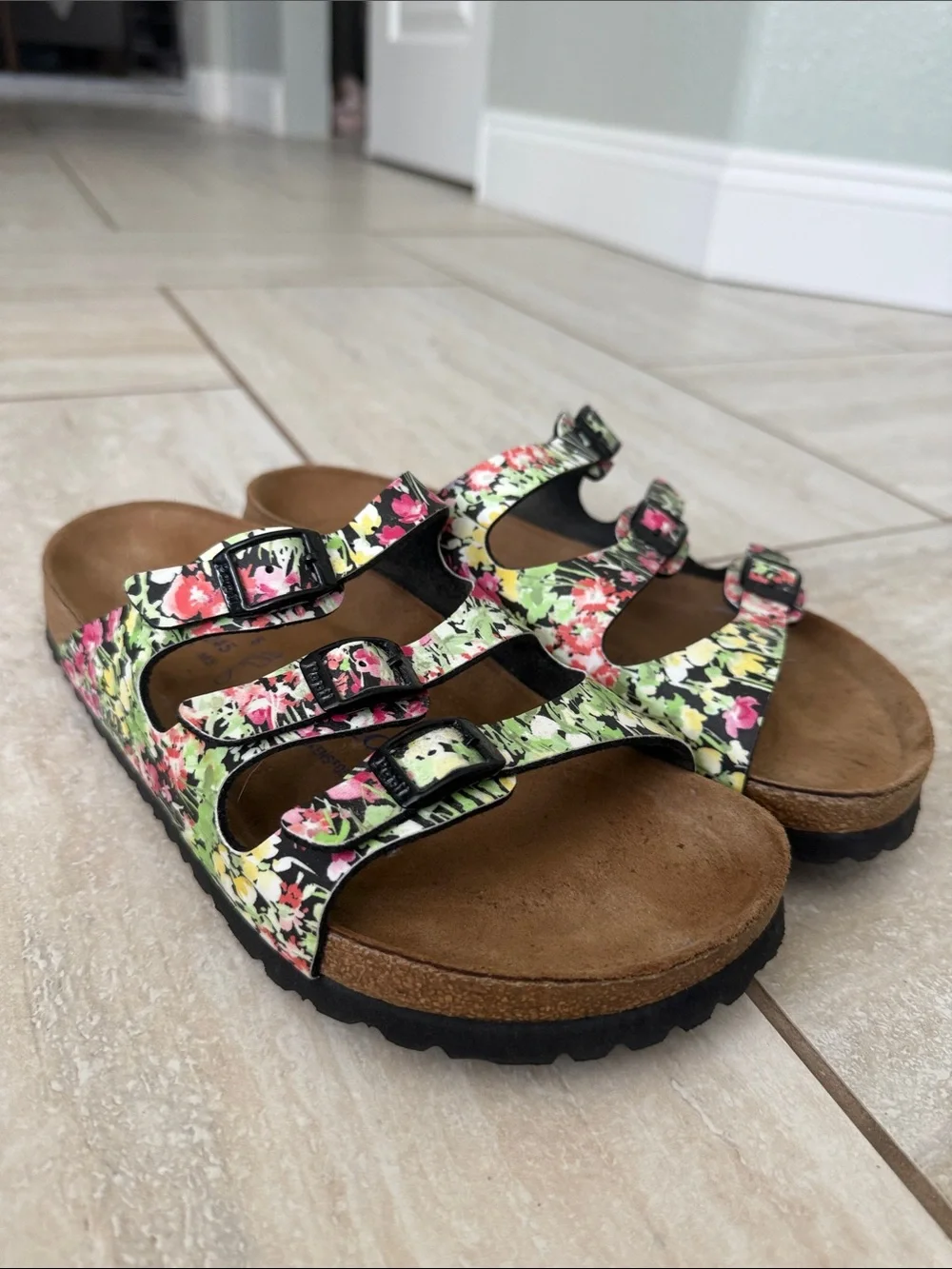 Papillio by Birkenstock Florida Spring Flower sandals